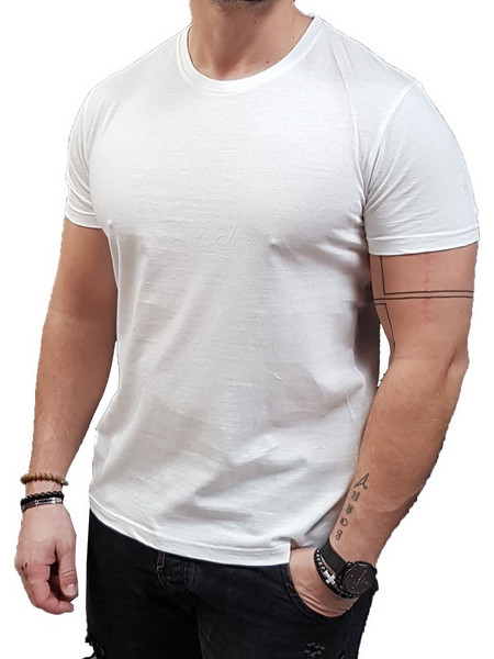 Marcus- 28-200420(1001) - Roxy tee - White - Slim Fit - ΜΠΛΟΥΖΑ - white