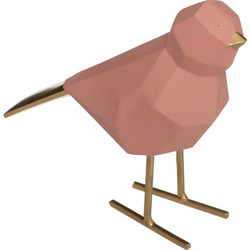 Διακοσμητικό Πουλί από Πολυρεσίνη Origami Bird 16.5 x 7 x 16 cm Χρώματος Ροζ Atmosphera 182281-Pink