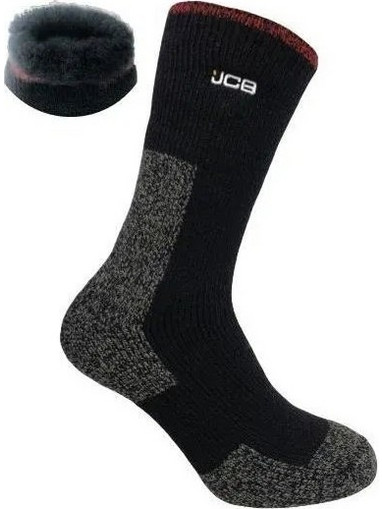 JCB JCB000104 Thermasocks Μάρο-Γκρί Κάλτσες Θερμικές Εργασίας Ανδρικές 1 Ζεύγος 39-46