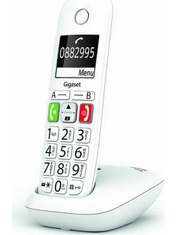 Gigaset E290 Ασύρματο Τηλέφωνο με Ανοιχτή Ακρόαση για Ηλικιωμένους Λευκό