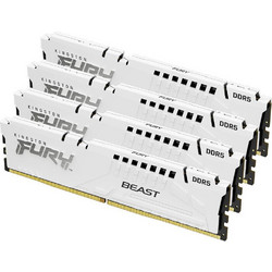 Kingston Fury Beast 128GB (4X32GB) DDR5 RAM 5200MHz C40 White