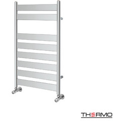 Thermo Largo Πετσετοκρεμάστρα Μπάνιου Καλοριφέρ 800x500mm 378kcal/h Ασημί
