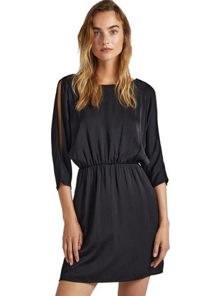 Pepe Jeans Kalomina Midi Φόρεμα Μαύρο PL953416