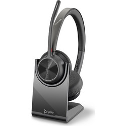 POLY 218476-02 ακουστικό κεφαλής & ακουστικό κεφαλής με μικρόφωνο Ακουστικά Καλωδιωμένος (Ενσύρματος) Head-band Γραφείο/Τηλεφωνικό κέντρο USB Τύπου-A Bluetooth Βάση φόρτισης Μαύρος (Μαύρο)