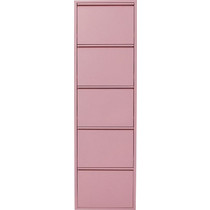 Kare Design Παπουτσοθήκη Μεταλλική Caruso 5 Ροζ 50x15x173cm