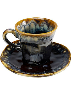 Ποτήρι Espresso Lio Μπλε Πήλινο 12x12x7,5 εκ. - Μπλε