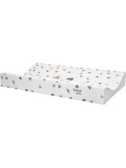 Bebe Jou Sweet Butterfly Μαλακή Αλλαξιέρα Μωρού Πλαστική 72x44cm Λευκή