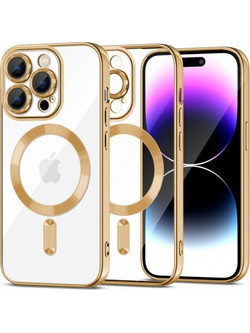 Tech-Protect Magshine Magsafe Back Cover Χρυσό για το iPhone 15 Pro Max