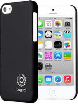 BUGATTI ΘΗΚΗ IPHONE 5C FACEPLATE CLIP ON COVER SILK BLACK