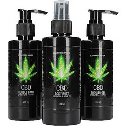 Σετ Περιποίησης Με Κάνναβη - Pharmquests CBD Bath & Shower Care Set Green Tea Hemp Oil 3pcs