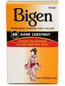 Bigen 48 Dark Chestnut Μόνιμη Βαφή Μαλλιών Χωρίς Αμμωνία 6gr