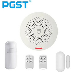 PGST Smart Home Simple Alarm Panel Wireless WiFi Tuya Security Alarm System Kit