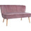 HomeMarkt Andy Διθέσιος Καναπές Βελούδινος Ροζ 128x70x77cm HM8401.02