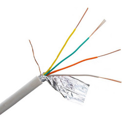 KAL ELECTRONICS Καλώδιο συναγερμού με θωράκιση αλουμινίου 2C-32C/4SH 4x0.22mm 10222