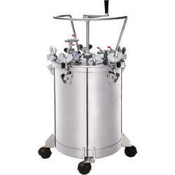 Maestro STB-20SS ΔΟΧΕΙΟ ΠΙΕΣΗΣ ΧΡΩΜΑΤΟΣ ΜΕ ΡΥΘΜΙΣΤΗ, 20LT - 16.4KG (SSTEEL-POLISHED)