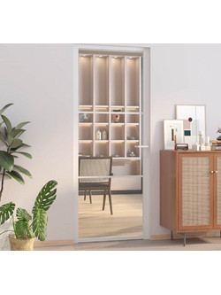 vidaXL Πόρτα Εσωτερική Γυάλινη Λευκή 83x201.5cm 350569