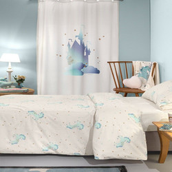 Saint Clair Παιδική Κουρτίνα με Τρουκς 160x240 Pinto Aqua