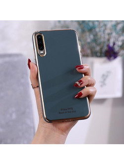 Για Huawei P30 6D επιμετάλλωση TPU προστατευτική θήκη (Σκούρο Πράσινο) (OEM)