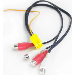 MINI ISO 6 PIN TO 4 RCA SOCKET FOR CAR RADIO CD