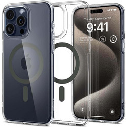 Spigen Ultra Hybrid Mag MagSafe Back Cover Graphite (iPhone 15 Pro Max)