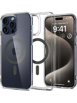 Spigen Ultra Hybrid Mag MagSafe Back Cover Graphite (iPhone 15 Pro Max)