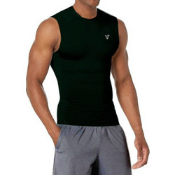 Magnetic North Compression Sleeveless Ανδρικό Αθλητικό T-Shirt Μαύρο 50032