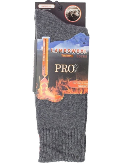 Κάλτσα ισοθερμική ανδρική Pro Insulated Thermal Socks PR19601-Ανθρακί