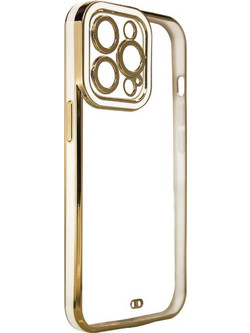 Fashion Case Cover for Xiaomi Redmi Note 11 Pro Gold Frame Gel Cover White