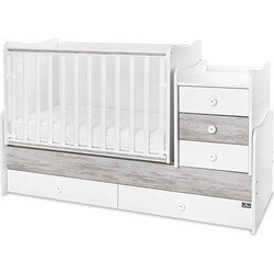 Lorelli Maxi Plus Πολυμορφική Κούνια με Στρώμα 62x110cm White Artwood 10150300030A