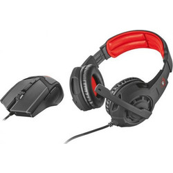 Trust GXT 784 Gaming Headset Over Ear Black Red