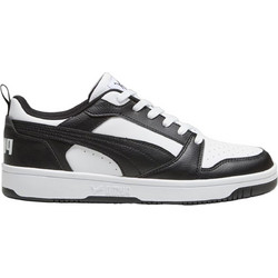 Puma Rebound V6 Ανδρικά Sneakers Μαύρα Λευκά 392328-01
