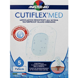 Master Aid Cutiflex Αδιάβροχες Αυτοκόλλητες Γάζες 7x5cm 5τμχ