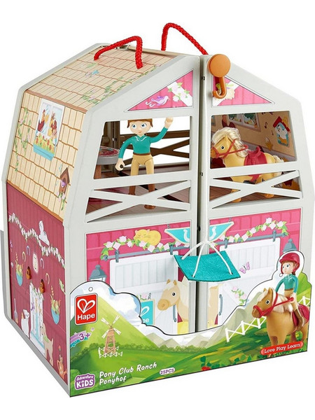 Hape Happy Family Στάβλος Pony Club