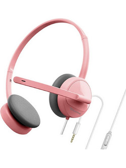 Alcatroz XP1 On Ear Ακουστικά Υπολογιστή με Μικρόφωνο & 3.5mm Jack Ροζ