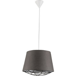 ARlight PDT 6096-30 GY Κρεμαστό Φωτιστικό Οροφής Πλέγμα Μονόφωτο E27 Ανθρακί Φ30cm 0083530