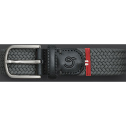 La Boucle Harvard Ανδρική Ζώνη Πλεκτή Ελαστική Asphalt Grey B10-100975
