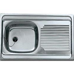 Teka E 60 1C 1E Ένθετος Νεροχύτης Inox Αντιστρεφόμενος Σατινέ