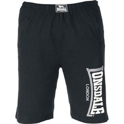 Lonsdale Logo Jam Αθλητική Ανδρική Βερμούδα Μαύρη 112062