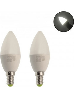 Λάμπες LED E14 5W 220V φυσικό λευκό 4200K 425LM 10 x 3.7cm 2 τεμαχίων ExtraStar