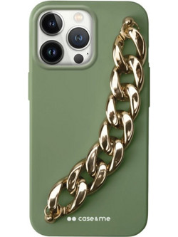 SBS Case Me Metal Chain Iphone 13 Pro Green Backcover - (CHAINIP1361PG)