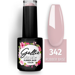Gellie 342 Rubber Base Ημιμόνιμο Βερνίκι Νυχιών 10ml