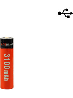 Ace Beam Μπαταρία Επαναφορτιζόμενη 18650 3100ma
