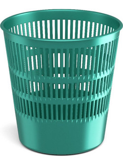 Latticed wastebasket ErichKrause(R) Ice Metallic, 12l, turquoise