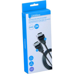 Grundig Καλώδιο HDMI 2.0 HDMI Male to HDMI Male 3m Black