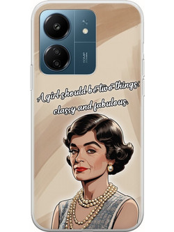 Θήκη Brilliant Business Minds - Coco Chanel Xiaomi Poco C65 Flexible TPU (Διάφανη Σιλικόνη)