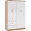 HomeMarkt Τετράφυλλη Ντουλάπα Ρούχων Blakely Sonoma 120x42.5x180.5cm HM339.06