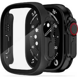 Tech-Protect Defense360 Πλαστική Θήκη Tempered Glass για Apple Watch Ultra 49mm Μαύρη