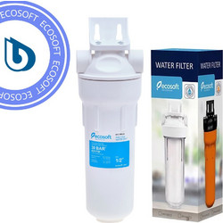 Ecosoft FPV12PECO Μονό Φίλτρο Νερού Κάτω Πάγκου 1/2" με Ανταλλακτικό PP-10