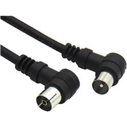 Καλώδιο Κεραίας Coax Male to Coax Female 1.5m Black 02.006.0088
