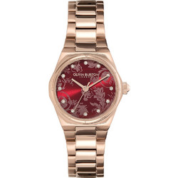 Olivia Burton Mini Hexa Γυναικείο Ρολόι με Ροζ Χρυσό Μεταλλικό Μπρασελέ 24000106